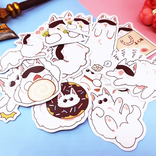 

Jujutsu Kaisen Gojo Satoru Cat Waterproof Luggage Phone DIY Scrapbook Stickers Decal Decor Cosplay