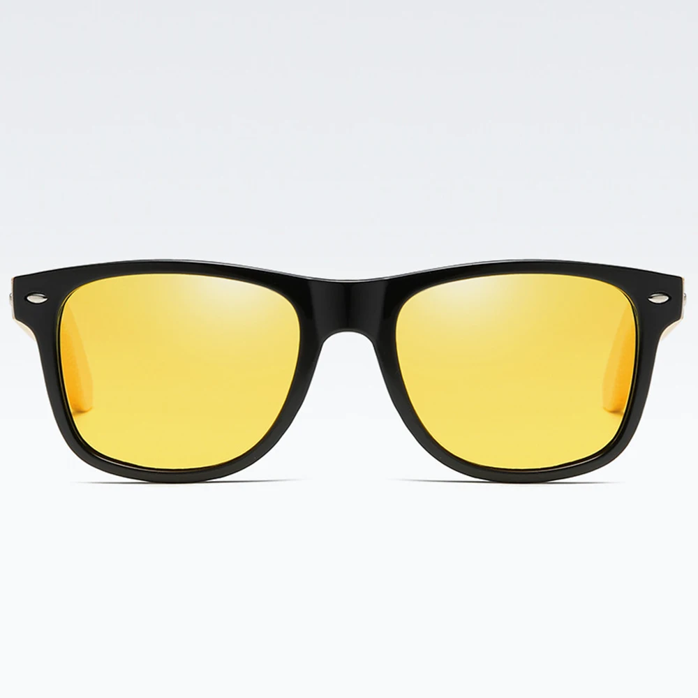 Classic Bamboo Polarized Night Vision Glasses For Driving Minus Myopia Sunglasses Custom Made Prescription -1 To -6 | Аксессуары для