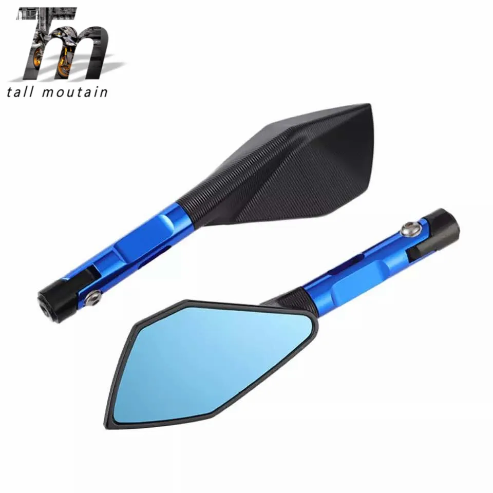 Espejos retrovisores laterales para YAMAHA MT07 MT09 MT 07 Kawasaki Z900 Z900RS Z800 Z1000 motocicleta CNC de aluminio retr|Боковые