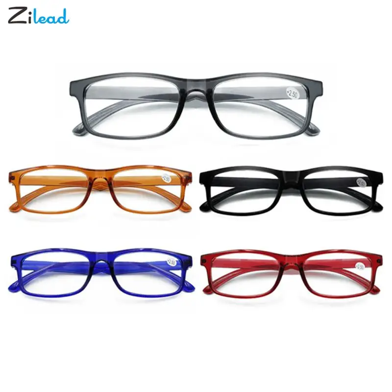 

Zilead Fashion TR90 Women Men Reading Glasses Black Square Prescription Presbyopia Eyeglasses Unbreakable Reading Eyewear Unisex