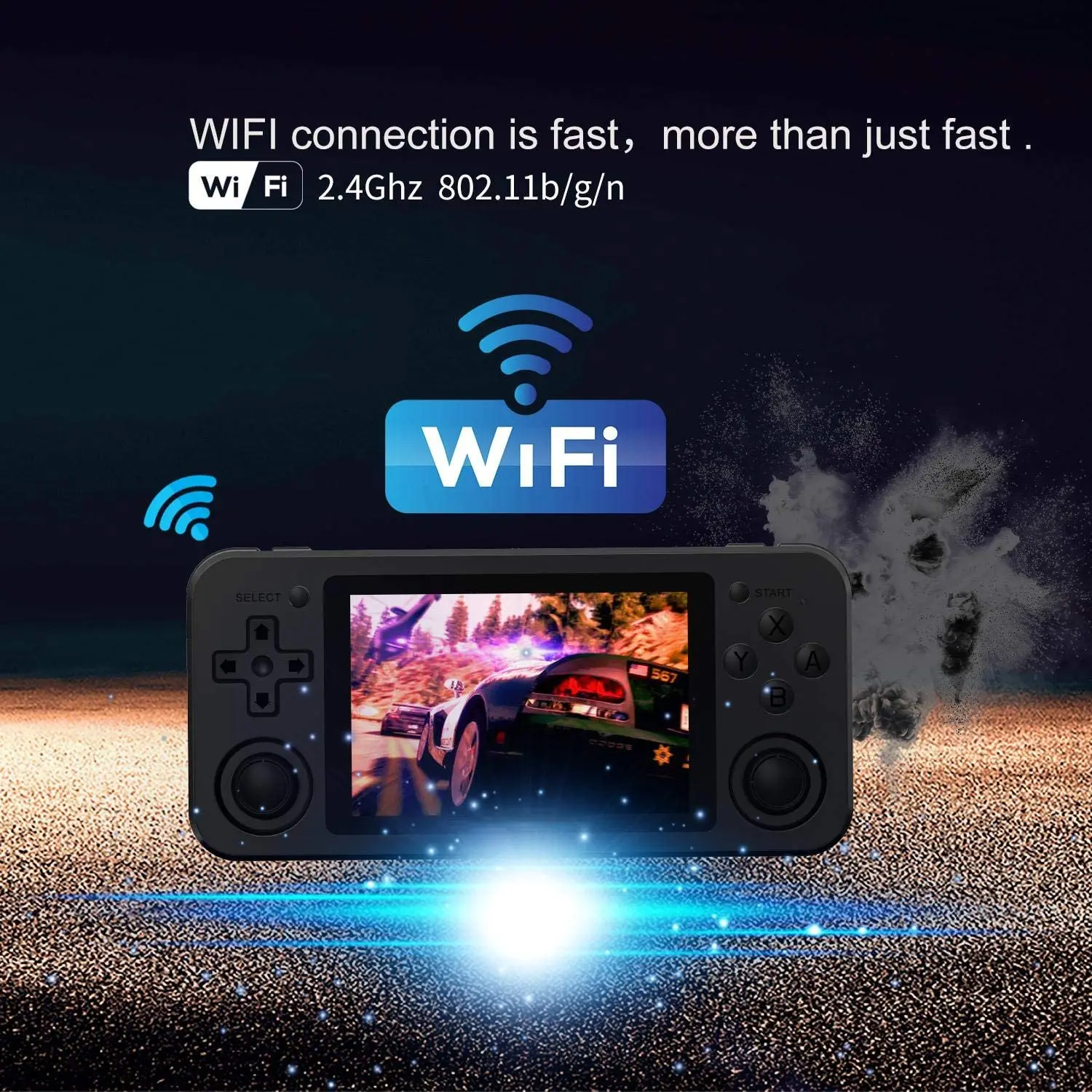 Bestellen RG351M Retro Spiel Handheld Aluminium Legierung Shell Tragbare Video Spiel Player Linux System Open Source WiFi PS1 RK3326 RG351Emulato