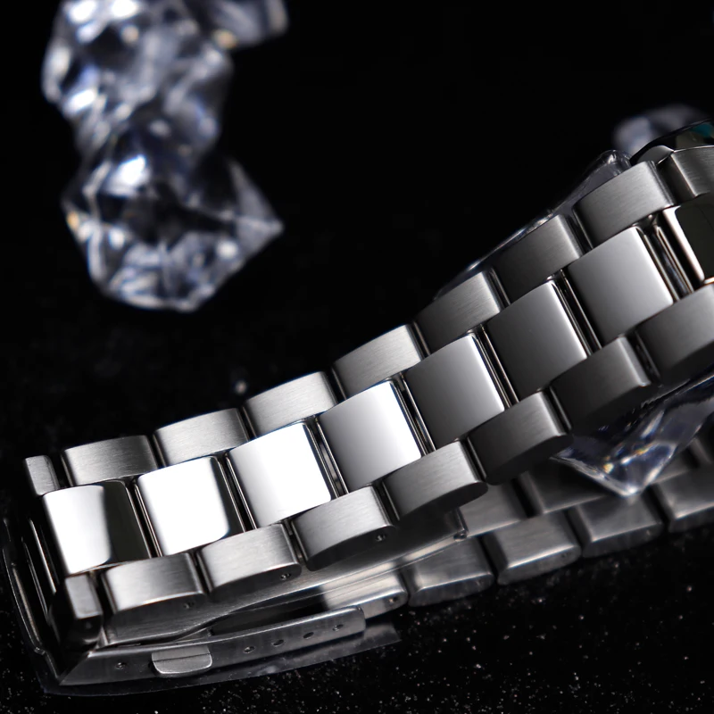 Детали для часов Cronos металлический браслет прочные Звенья из нержавеющей стали |