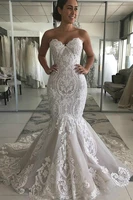 hot new mermaid long wedding dresses lace wedding dresses vestidos de novia 100 same as the photos custom wedding dresses