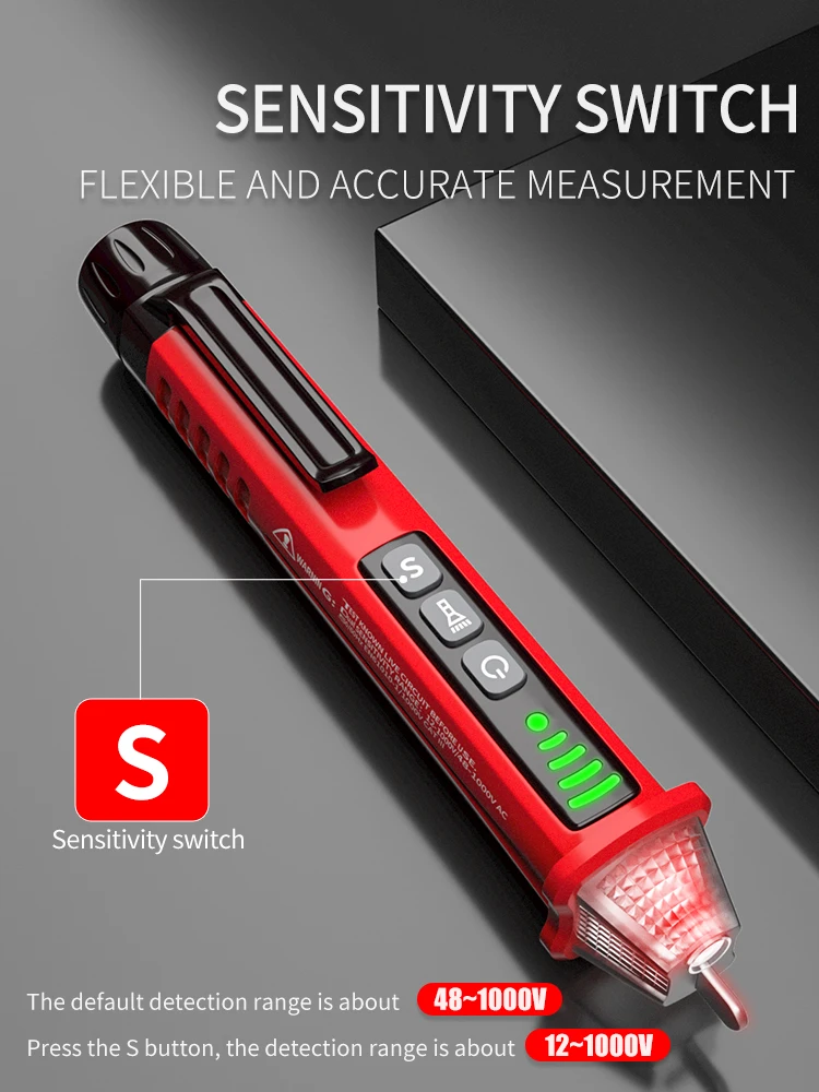 Высокоточный индуцированный Электрический тестер ручка электрозонд отвертка