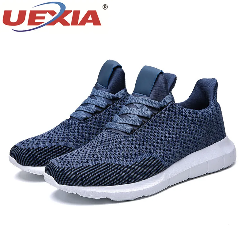 UEXIA Outdoor Fashion Men Casual Shoes Light Mesh Flats Trainers Sneakers Water Breathable Comfortable Walking Zapatos Hombre | Обувь