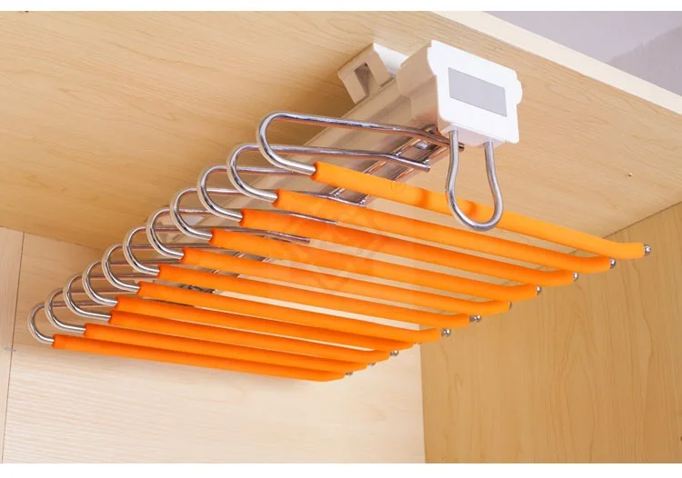 

Space aluminum top trouser rack, pants hanging, trouser draw, cloakroom wardrobe hardware accessories
