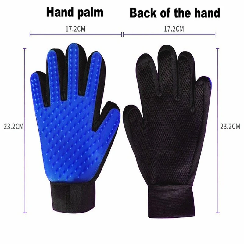 Массажные перчатки для чистки домашних животных купания удаления шерсти у кошек