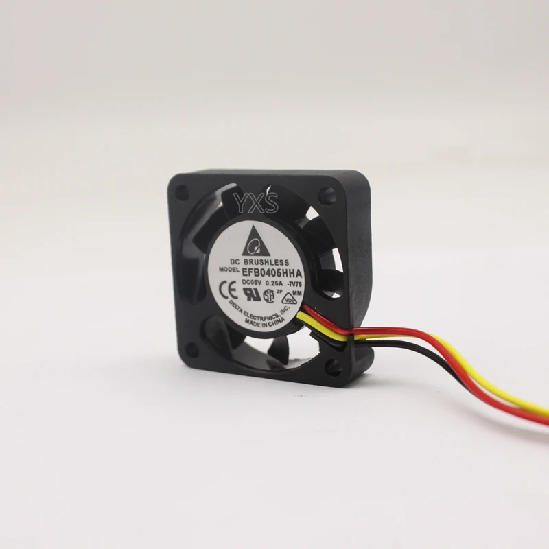 Оригинальный 4 см вентилятор охлаждения EFB0405HHA 4010 40*40*10 мм DC 5V 0.25A Супер Бесшумный 3