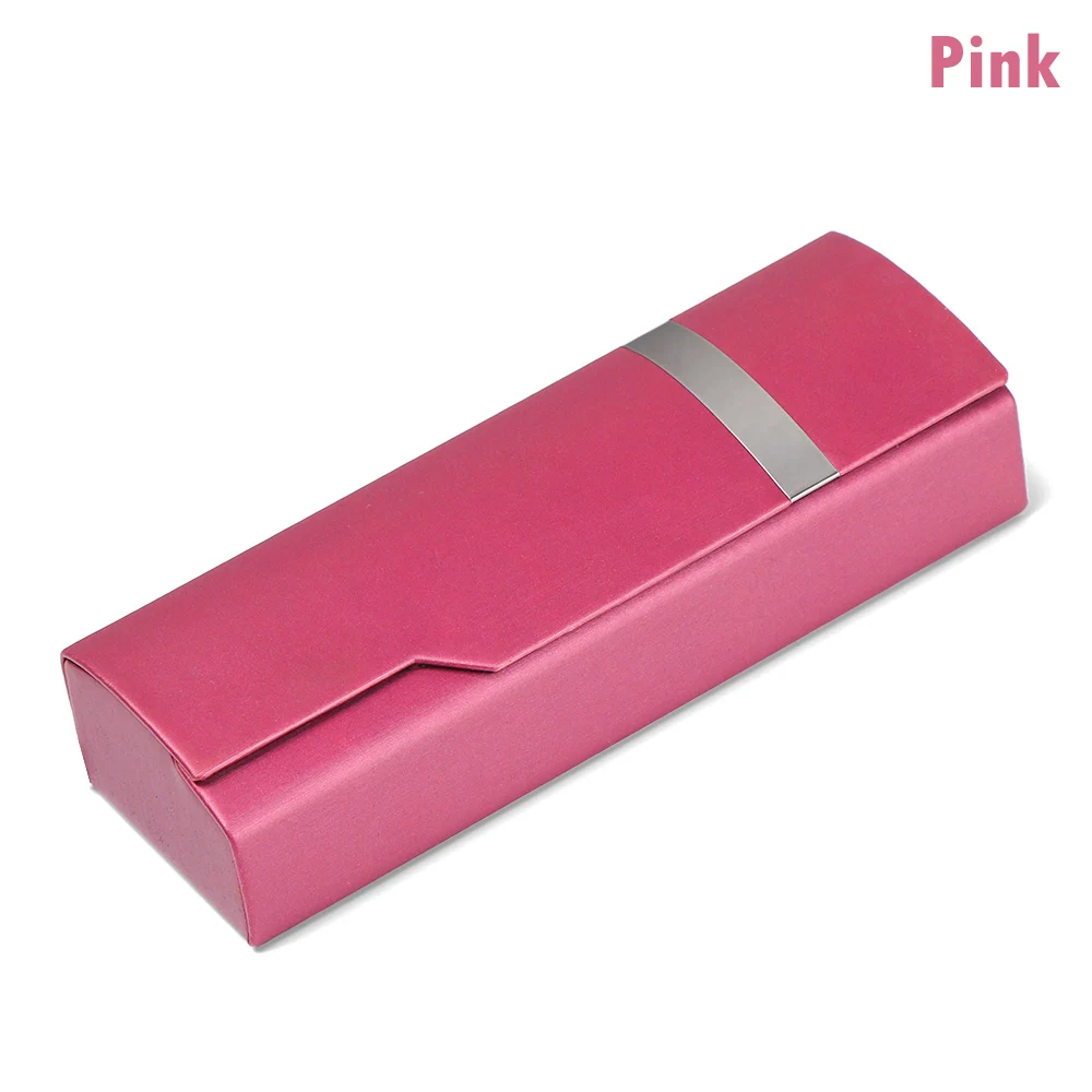 pink Новые ретро овальные очки коробка солнцезащитные очки льняные складные очки Чехол оптические корзины ручной работы для хранения очки Чехол - Цвет: pink