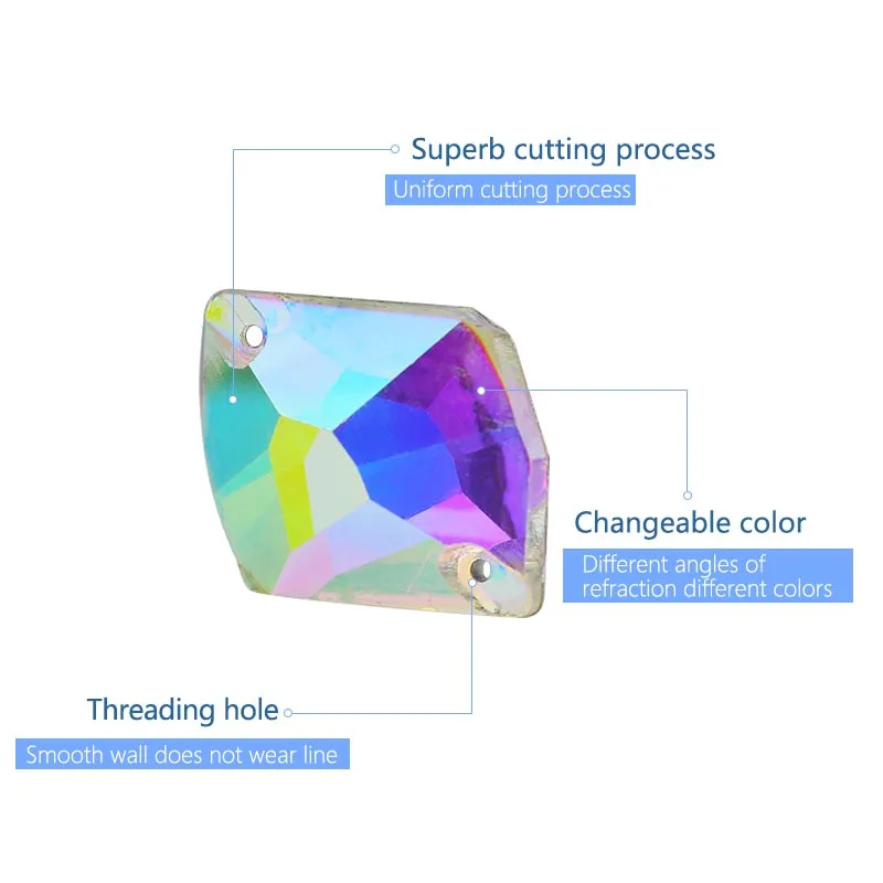 Стразы для шитья всех размеров кристаллы AB ab стразы s свадебных платьев одежды