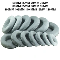 universal grey velvet ear pads cushions 60 65 70 75 80 85 90 95 100 105 110 115 120mm foam earpads for sony sennheiser headphone