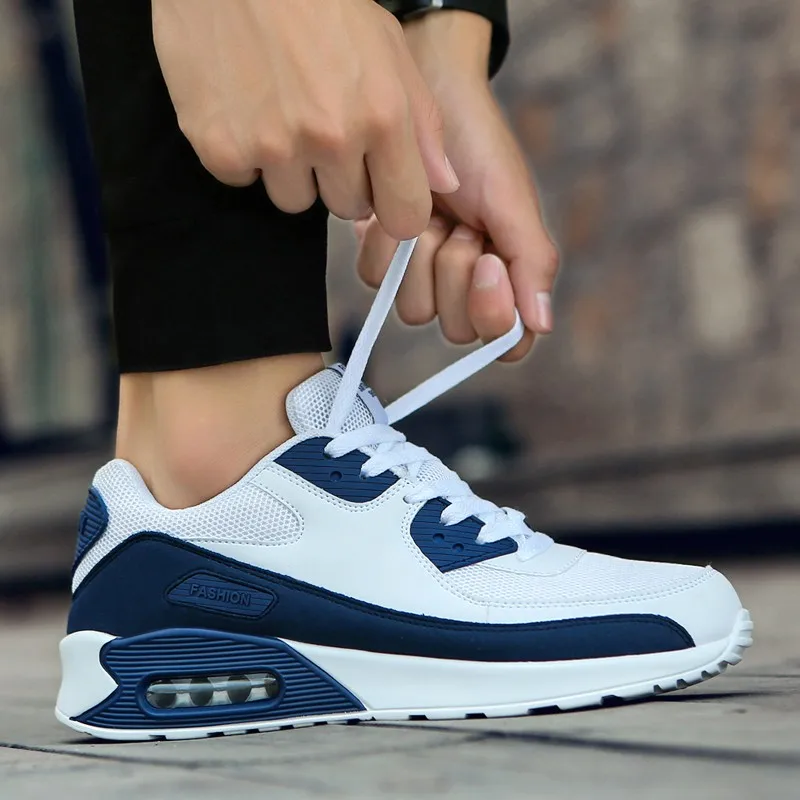 

2021 Popular Fashion Casual Shoes For Men Air Cushion Sneakers Man Women Lace-up Breathable Max Walking Trainer Tenis Feminino