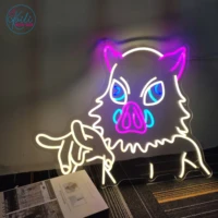 neon inoske anime character cartoon childrens light bedroom customize birthday gift room wall art led sign decoration ins