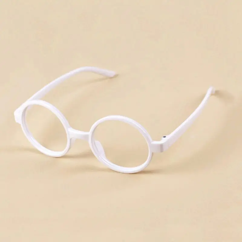 Милые детские круглые очки в стиле ретро оправа без линз карамельный цвет