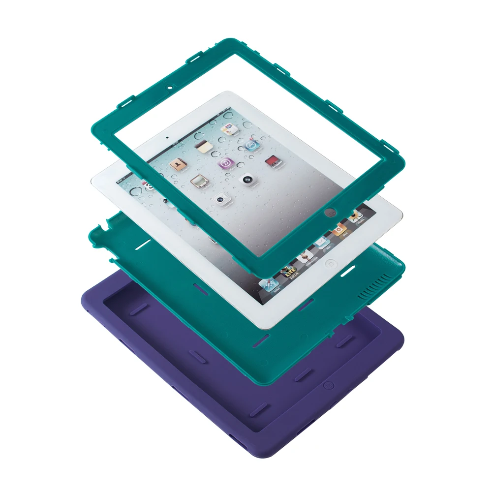 Защитный силиконовый чехол для Apple iPad 4 3 2 9 7 дюйма в 1 | Компьютеры и офис