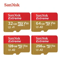 memory card sandisk original extreme microsd tf card sdxc u3 a2 32gb 64gb 128gb 256gb 512g 400gb for camera drone phone car 4k
