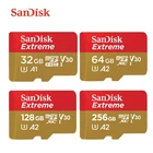 Карта памяти SanDisk Extreme, TF-карта SDXC U3 A2, 32 Гб 64 Гб 128 ГБ 256 ГБ 512 Гб 400 Гб для камеры, дрона, телефона, автомобиля, 4K, оригинал