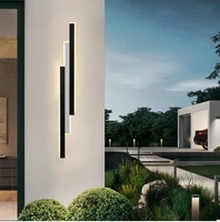 2021 new waterproof outdoor wall lamp led long lighting ip65 aluminum garden villa porch sconce light 110v 220v sconce luminaire