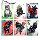 Алмазная живопись с кошкой Ever Instant, украшение для спальни, холст для хранения, поделки и шитье, художественная коллекция, 5D мозаика ASF2316