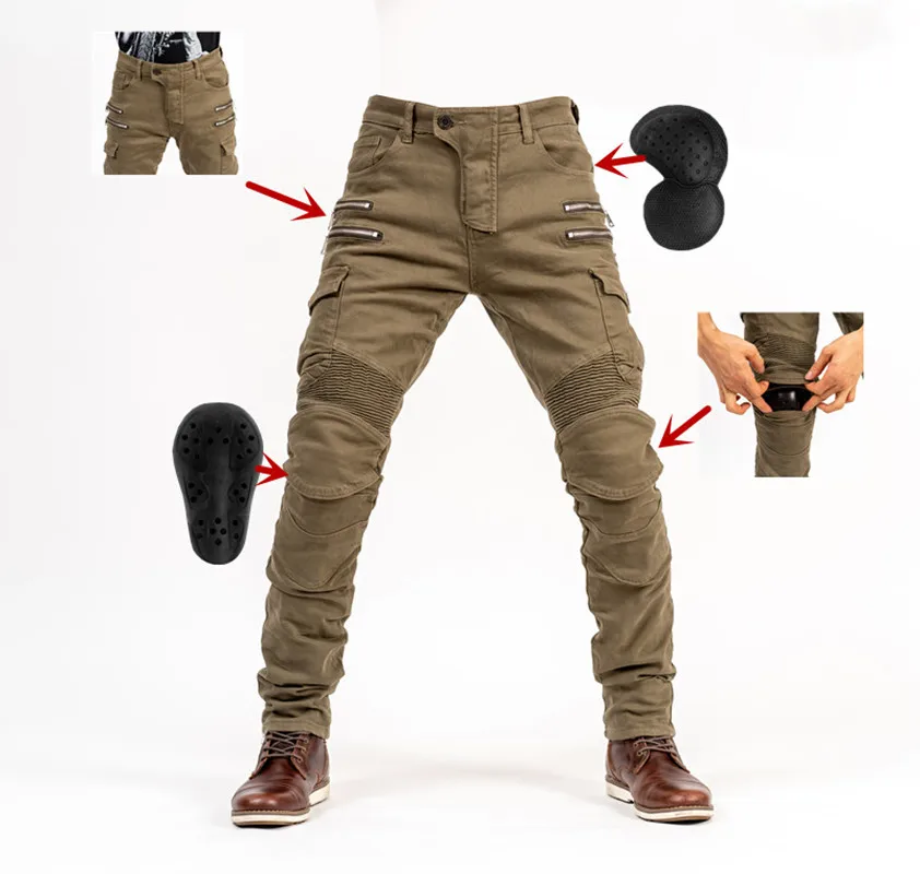 Hot-Selling Summer Motocross Denim Pants Motorcycle Riding Trousers Men's Anti-fall Off-Road Moto Biker Protective Gear Jeans