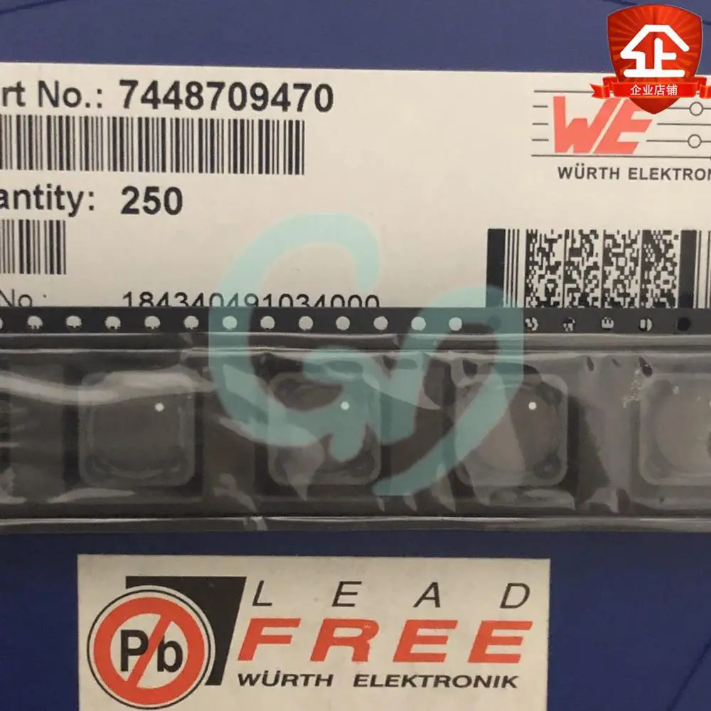 

50 шт. 7448709470 12,5*12,5*10,5 2 * 47uH 1.9A SMD синфазный индуктор