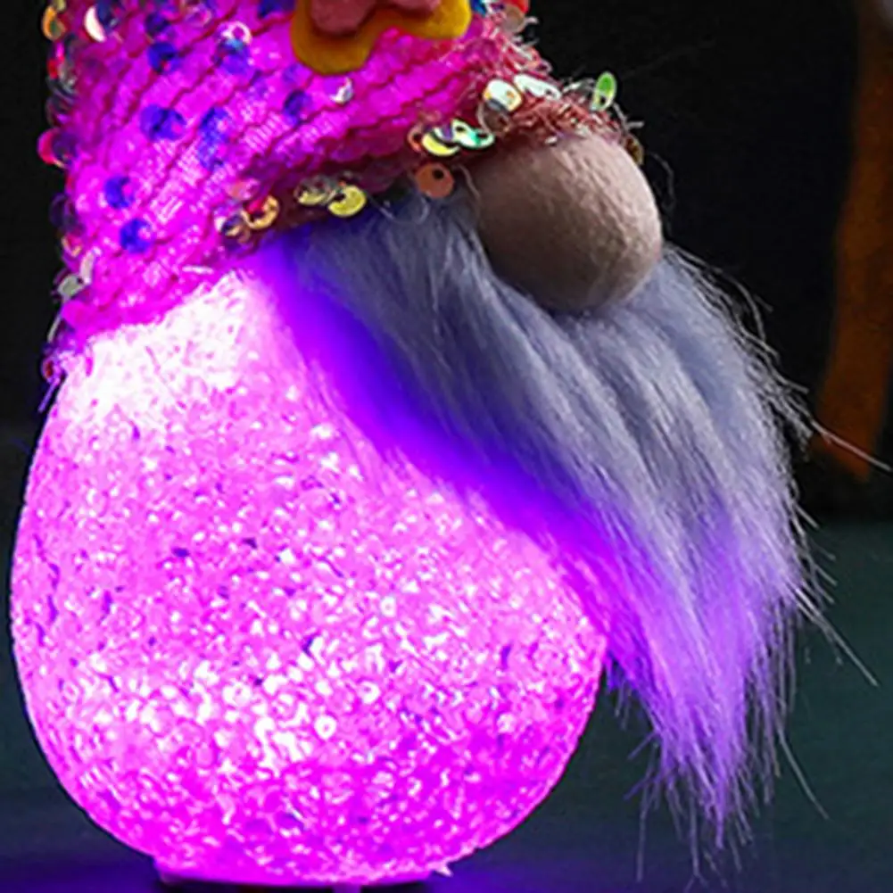 

Lovely Faceless Long Hat Glowing Gnome Dwarf Doll Home Birthday Decor