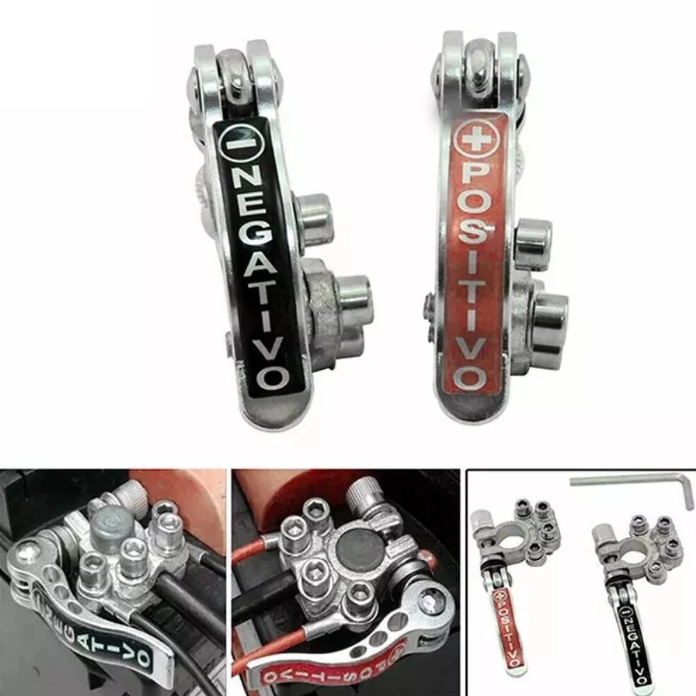 1 Pair Toolless Quick Disconnect Battery Main Cable Post Terminal Shut-Off Connectors 12v 6v 24v Boat Race Car UTV Tractor Truck |