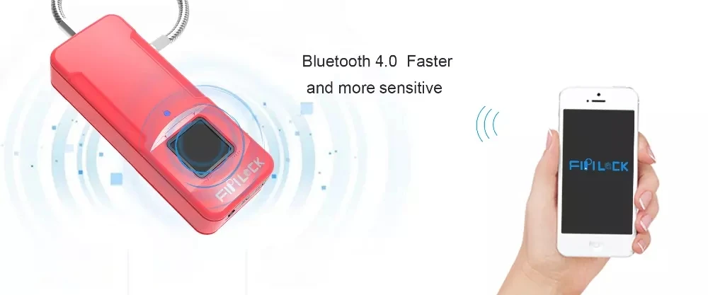 Fipilock Bluetooth замок отпечатков пальцев умный замок Домашний багажный шкафчик для общежития складской двери водонепроницаемый Супер электронный замок