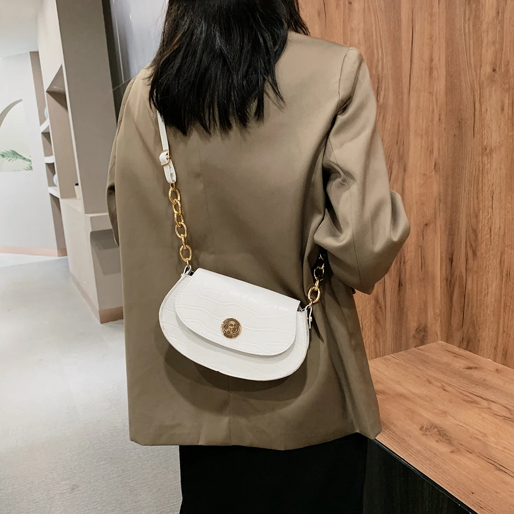 

Alligator PU Crossbody Bags Summer Lady Shoulder Handbags Small Solid Color Female Simple Totes for Women 2020 Trend