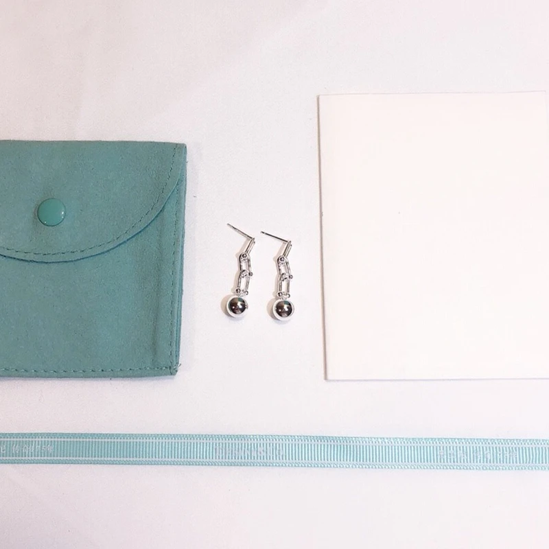 Женские u-образные серьги с шариками подарок на день Святого Валентина из