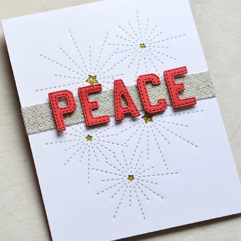 Новинка 2020 маленькие фейерверки с двумя звездами швейная нить рельефные штампы