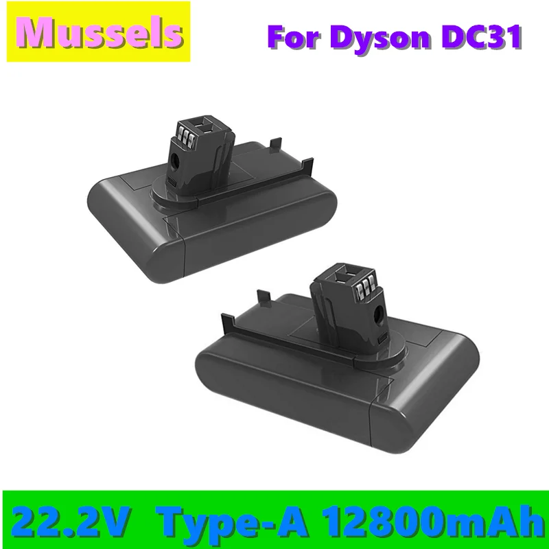 

12800mAh (Type A) 22.2V Li-ion Vacuum Battery for Dyson DC35, DC45 DC31, DC34, DC44, DC31 Animal, DC35 Animal,917083-01