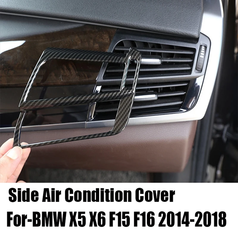 

2 шт., Автомобильные Боковые Накладки на вентиляционное отверстие для BMW X5 X6 F15 F16 2014-2018
