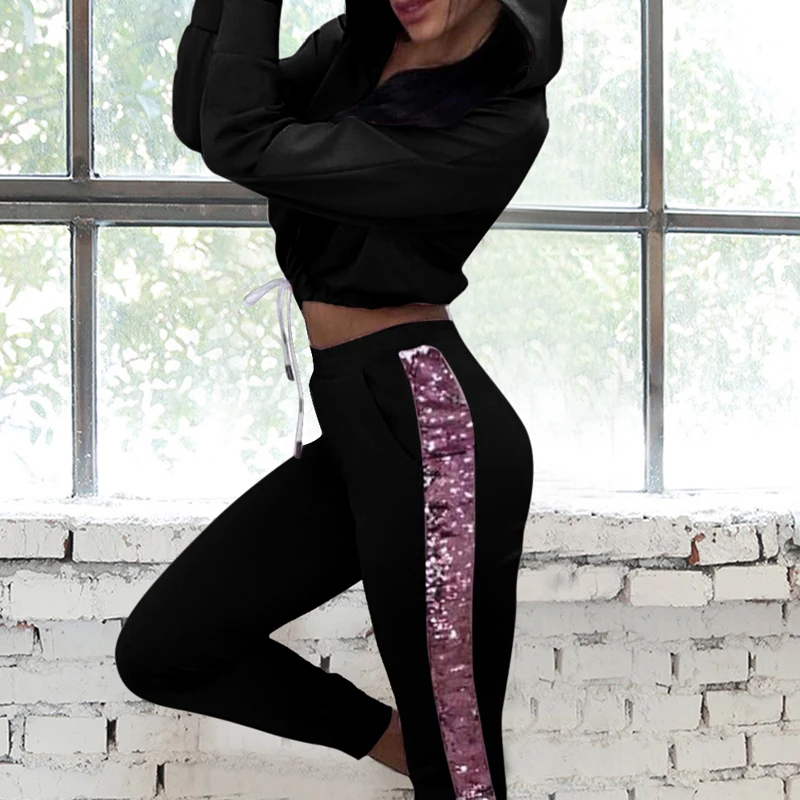 Loozykit женские комплекты из двух предметов спортивные костюмы для бега