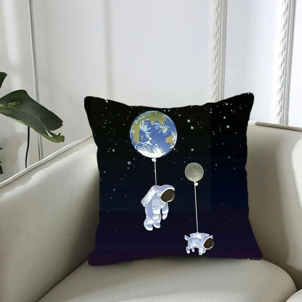 

Astronaut Cushion Cover Printed Pillows For Bedroom Pillowcase Cycling Decor Modern 45x45 Peach Home Skin X9L4