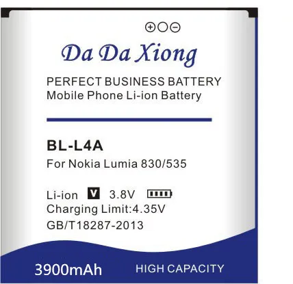 Аккумулятор Da Xiong 3900 мА/ч BL L4A BV BLL4A батарея чехол с подставкой и отделениями для
