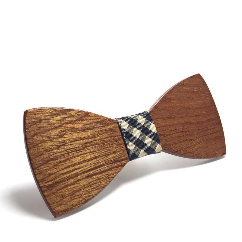 

Sitonjwly Wedding Party Wooden Bow Ties For Mens Suit Bowtie Female Wood Bowties Butterfly Wedding Suit Shirt Bowknots Tie