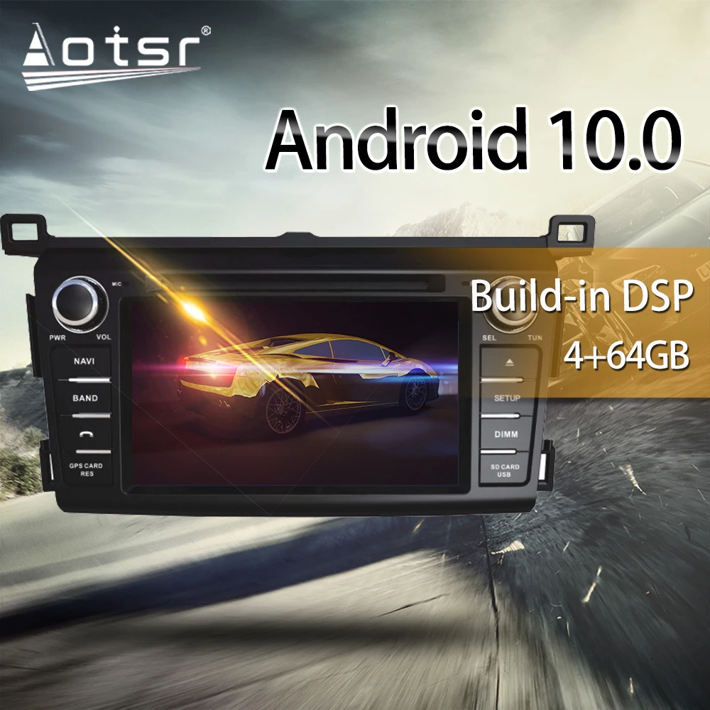 

64GB For Toyota RAV4 Rav 4 2013 2014 2015 2016 2017 2018 Car Multimedia Radio Player Stereo Android DSP Audio GPS Navi Head Unit