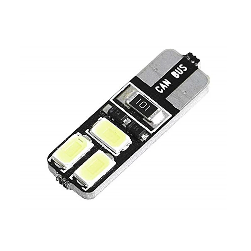 10 шт. T10 Led W5W Canbus 5630 6smd безотказный Универсальный Автомобильный габаритный фонарь