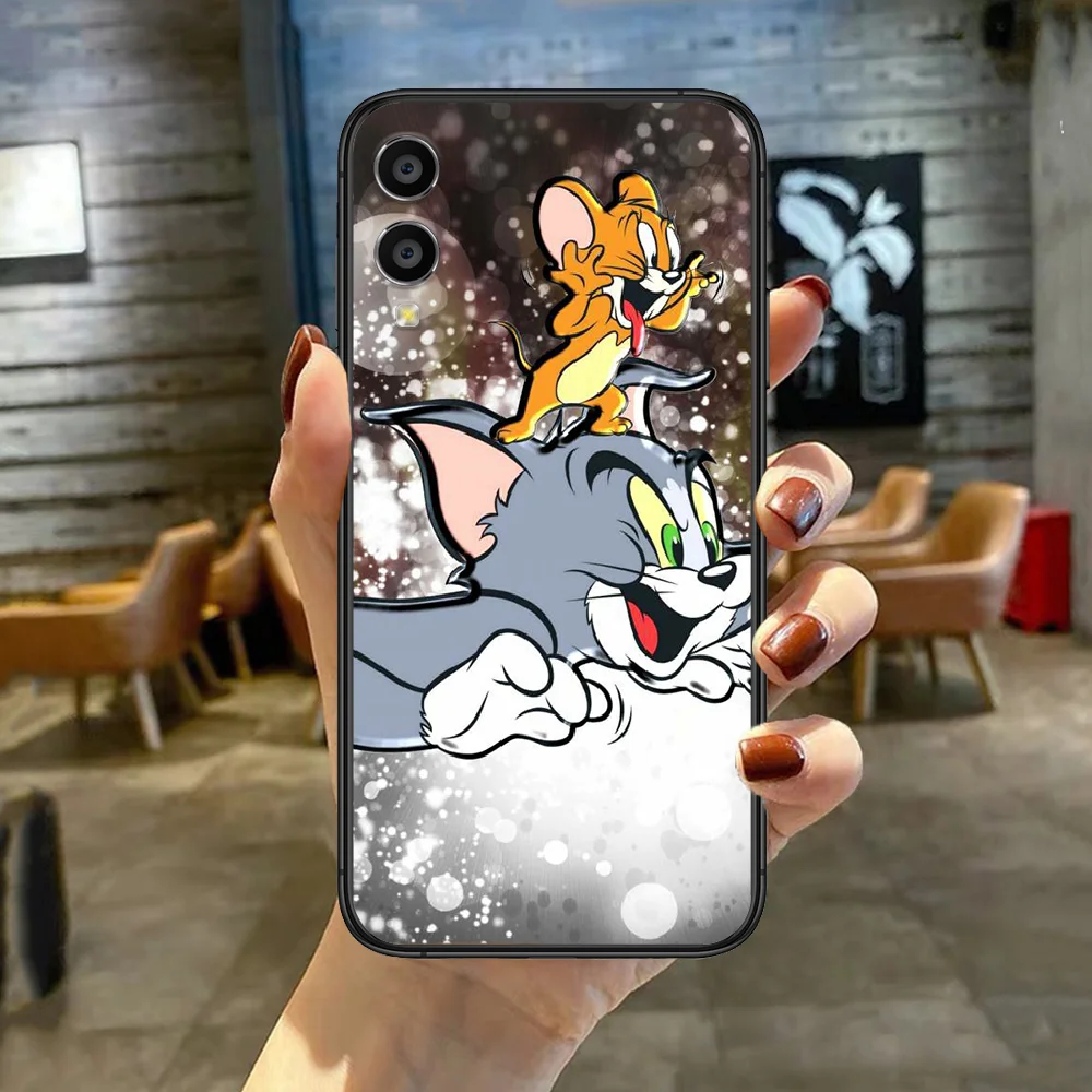 

Cartoon Cat Tom Mouse Jerry Phone Case For HUAWEI Honor Nova 5 7 8 9 10 20 30 A C T I X Lite Pro black Etui Silicone Waterproof