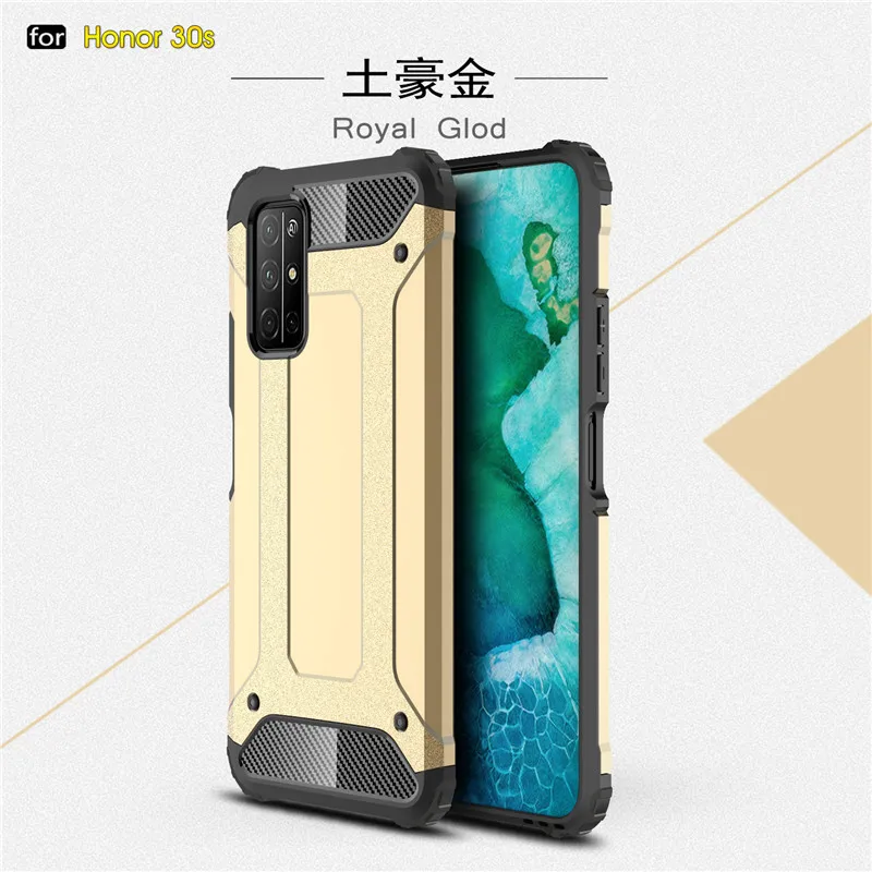 

For Huawei Honor 30 Pro Case Hard Armor Rubber Heavy Duty Back Phone Cover For Huawei Honor 30 Pro Case For Honor 9X Case