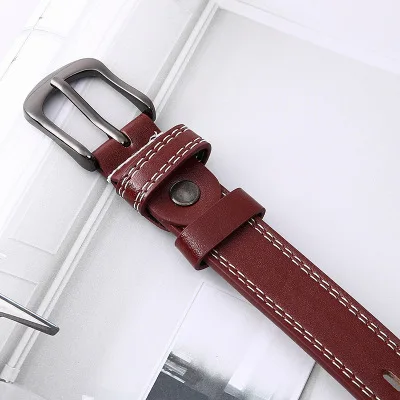 

Korean Version Men's Belt Trend All-Match Simple Needle Buckle Belt Size Men And Women With The Same Style 2021