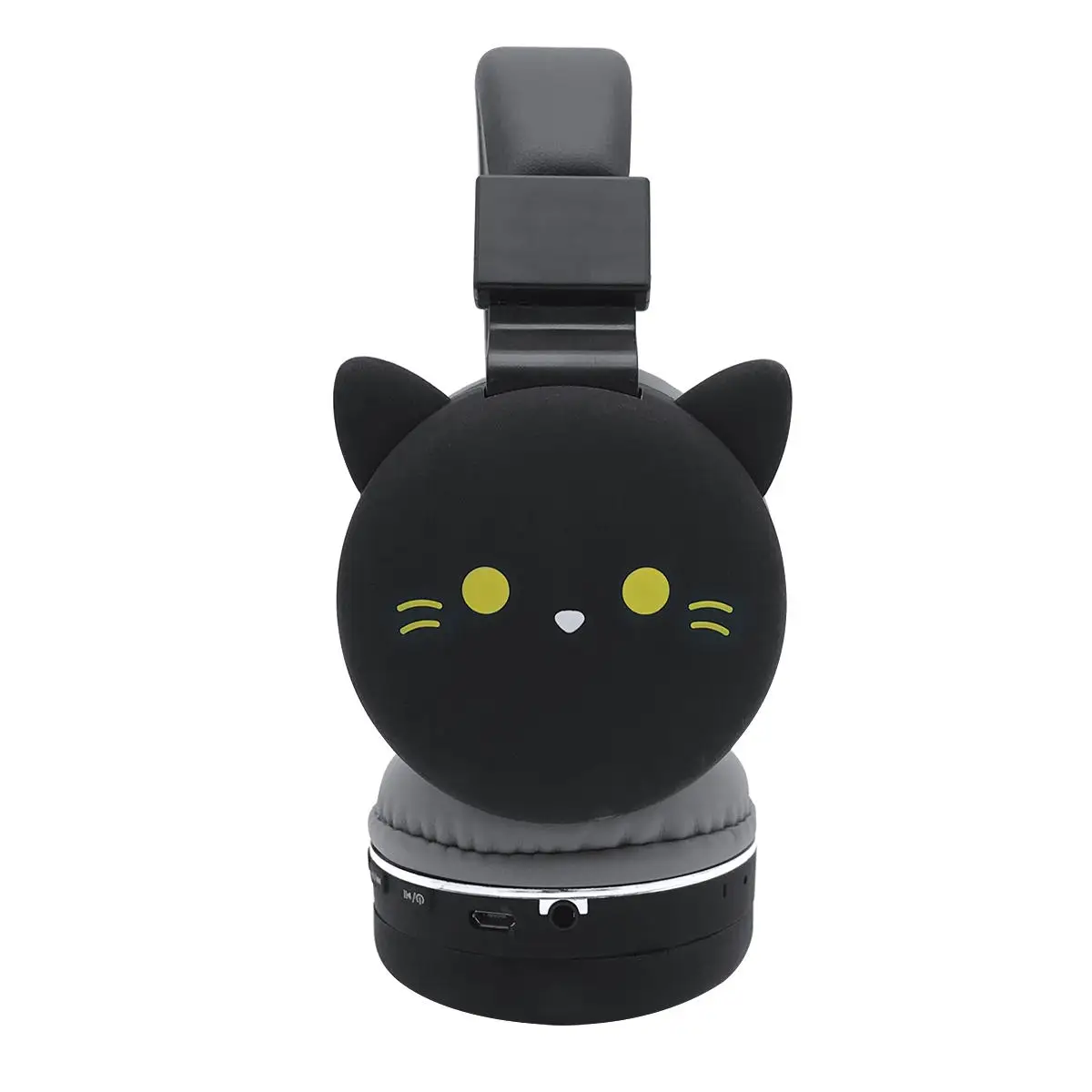 cat Милые детские наушники для девочек с рисунками из мультфильмов, 3D кошачий кролик, животное, Беспроводная музыкальная гарнитура, игровая гарнитура для мобильного телефона, MP3 PC - Цвет: cat