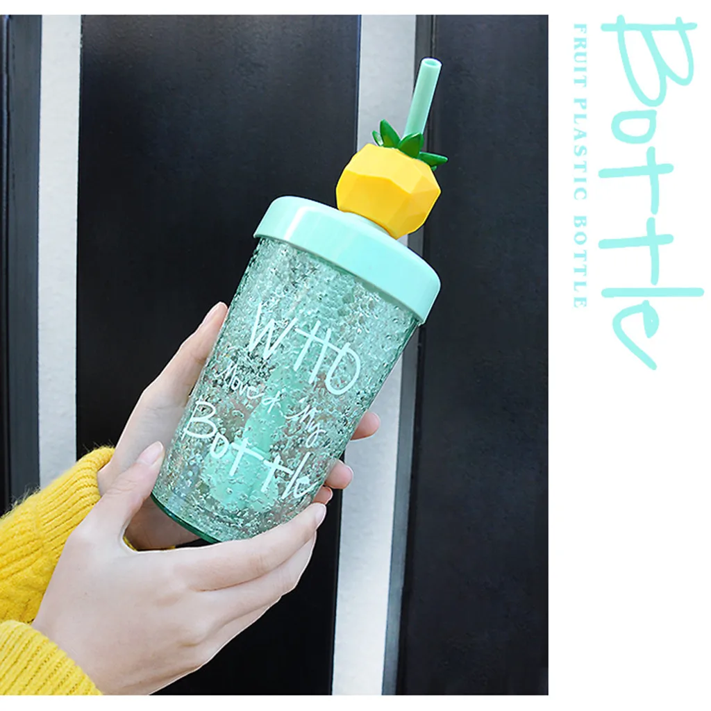 Saintgace кофейная чашка летняя с фруктовым принтом портативная соломенная для офиса