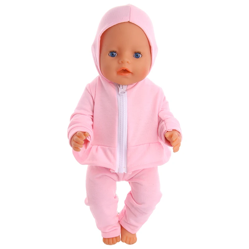 Кукольная одежда 3 шт./компл. Пижама дождевик подходит для 18-дюймовых