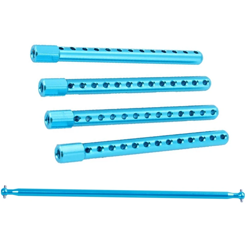 

2 Set RC Car Part: 1 Set 102037 Blue Aluminum RC 1:10 Alloy Body Post Mounts & 1 Set Centre Drive Joint Dog Bone
