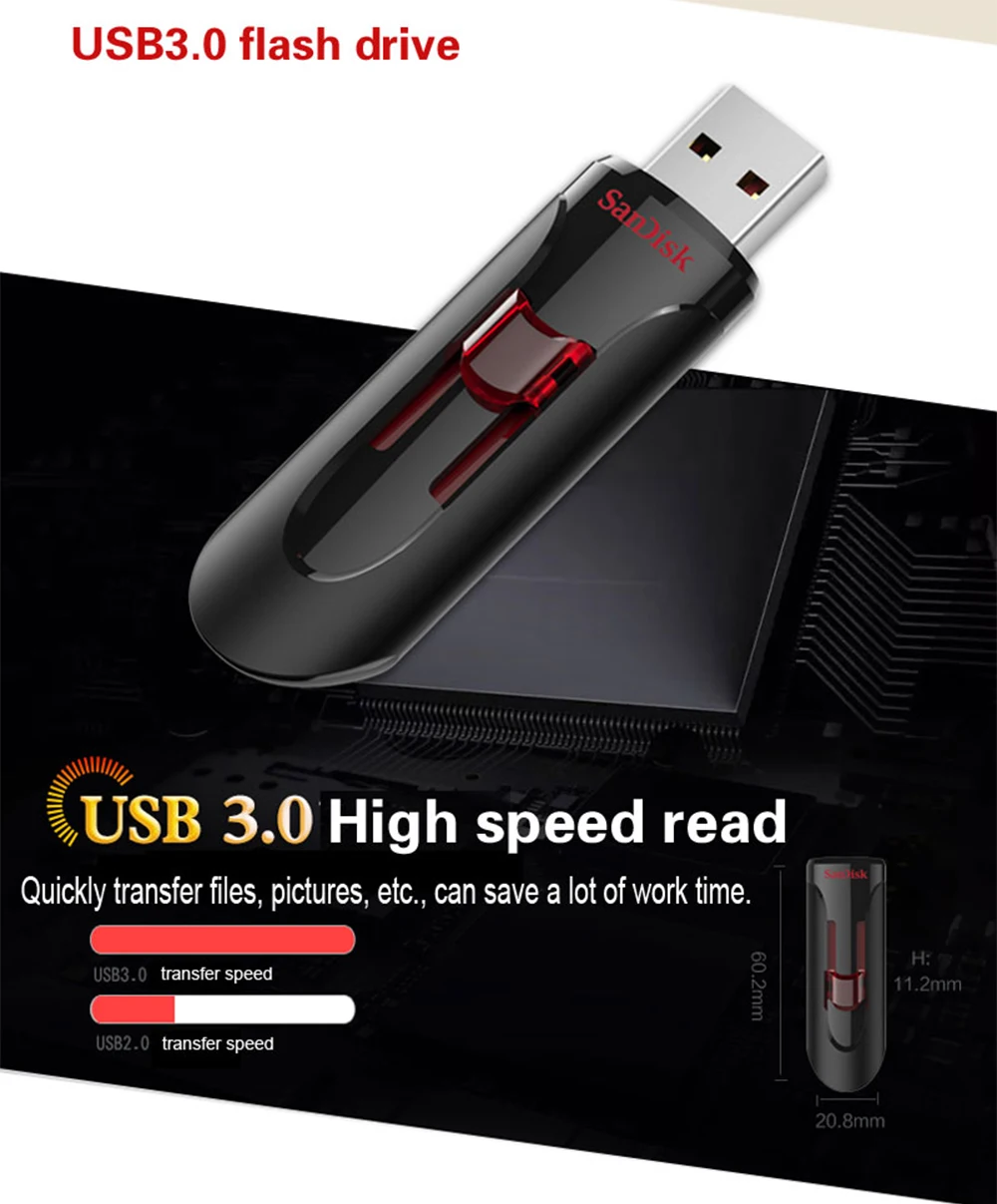 Флеш-накопитель sandisk 128 Гб 64 ГБ 32 ГБ 256 ГБ USB флеш-накопитель 32 64 128 16 ГБ флеш-накопитель 3,0 USB флеш-накопитель для телефона
