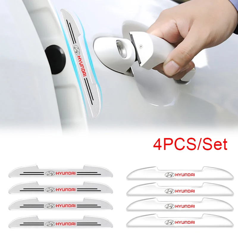 

Автомобильная Противоударная полоса с боковыми краями, защитные наклейки для Hyundai Tucson Kona Elantra IX35 I20 I30 I10 I40 Accent Santa Genesis