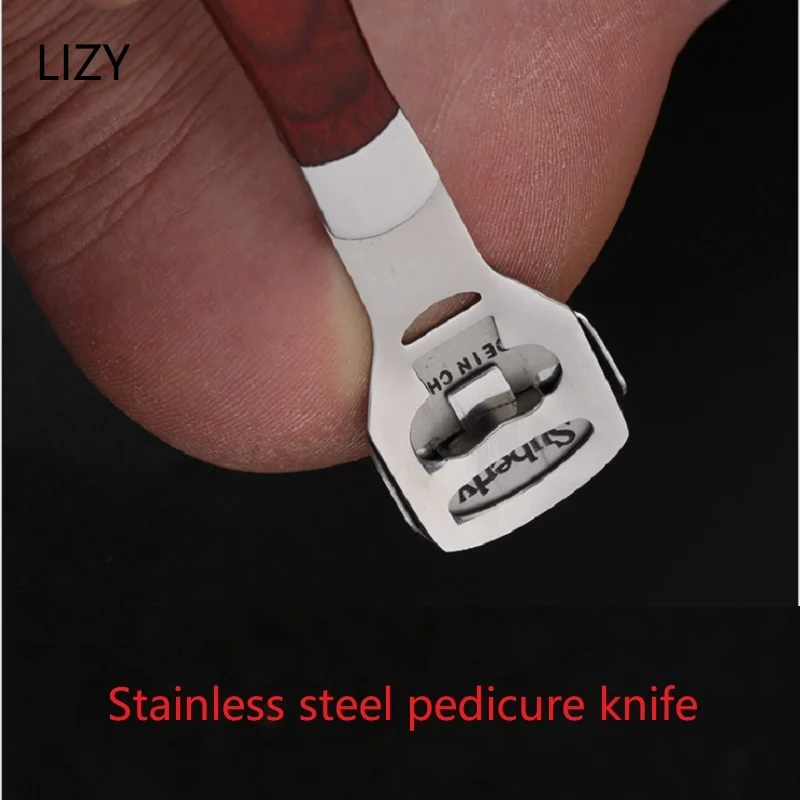 

LIZY Foot Rasps Nail Tools Beauty Health Cuticle Scissor Stainless Steel Pedicure Knife Dead Skin Callus Exfoliating Cut Tool