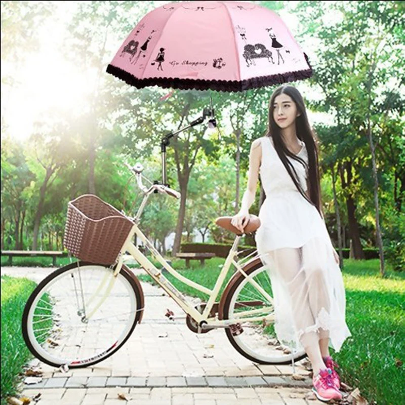 Регулируемая Складная велосипедная подставка для зонта велосипеда